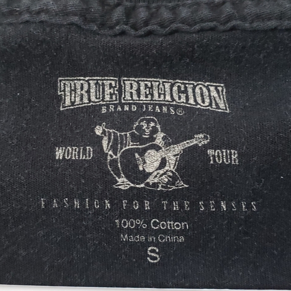 True Religion black v-neck tee - Picture 4 of 4